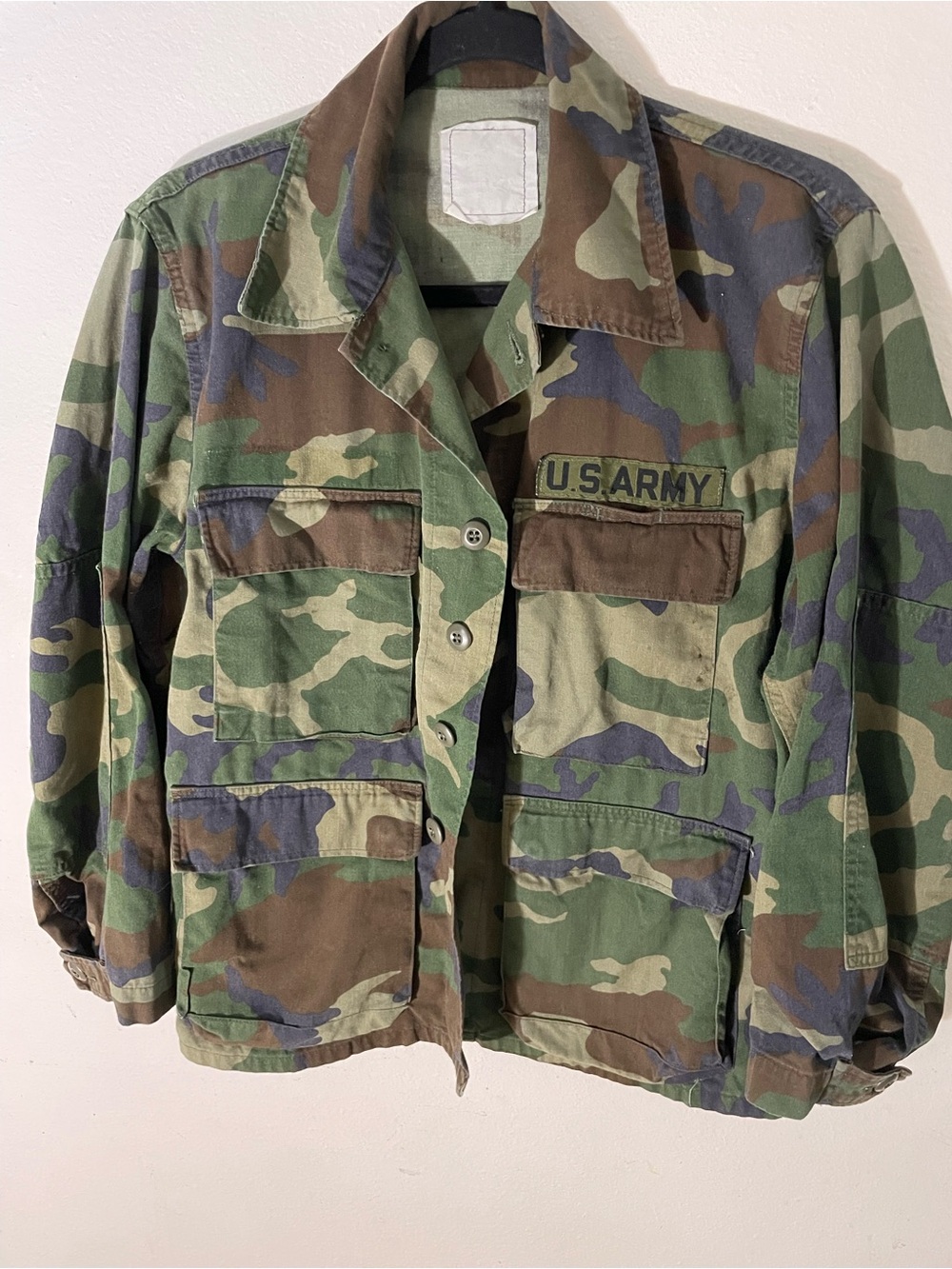 US Army Woodland Camouflage BDU Jacket Men's Camo Field Jacket